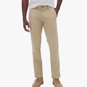 Gap Men’s straight leg khaki pants Chinos Flat front Tan Size 33 X 30 Casual
